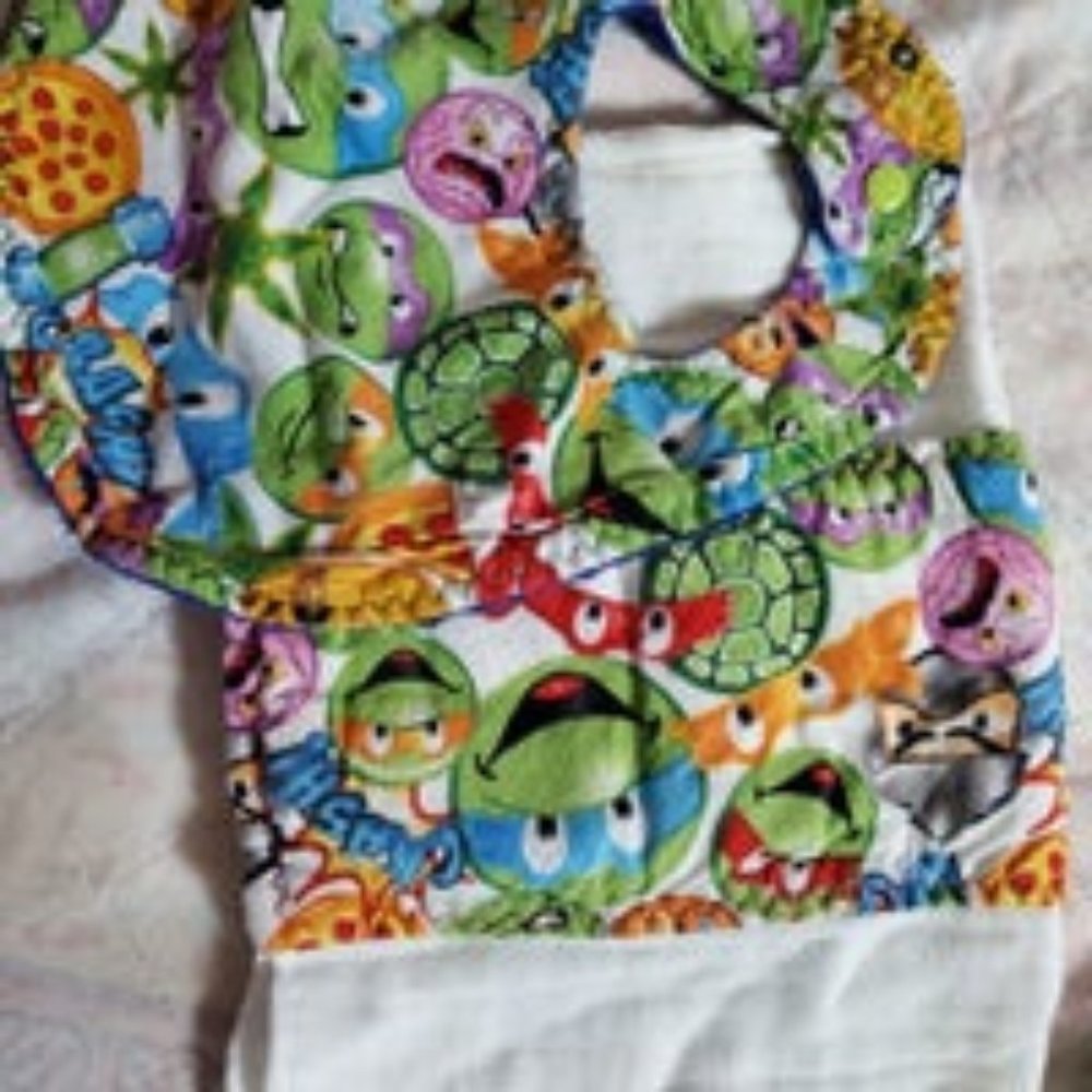 Custom Bib and Burp Cloth Set